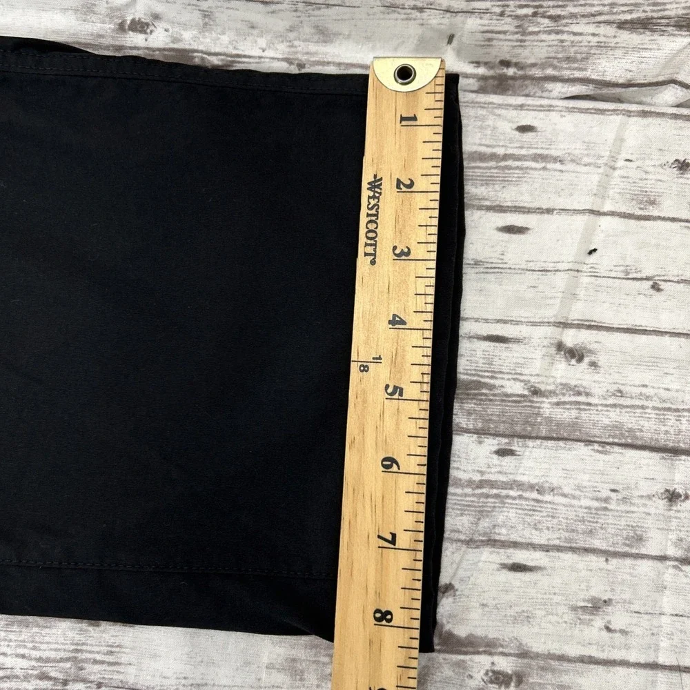 Eddie Bauer Fleece Lined Tech Pant Men's 40x31 Black Straight Side Zip Pocket